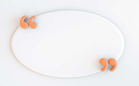 Quote box frame background empty space blogging template 3d render concept for textingの写真素材