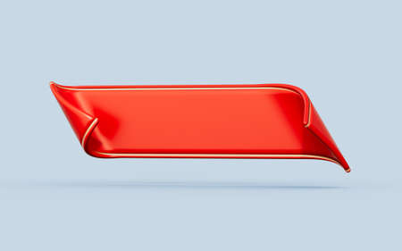 sale banner empty ribbon template design 3d render concept for big offer in shopping mallの写真素材