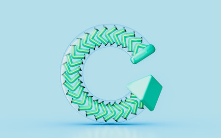 rotation mail box message information letter notice notification address book post 3d render iconの写真素材