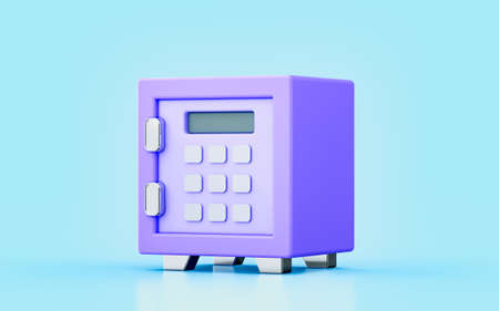 locker sign 3d render concept for security protection money document information safetyの写真素材