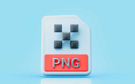 PNG document file sing 3d render concept for photo editing image designee createの写真素材