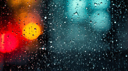 Raining Color Drops in a Monochrome Setting,の素材