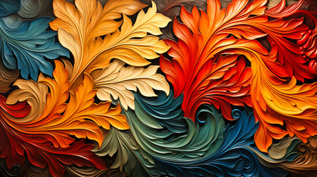 Swirling Cyclones of Leaves in Autumnal Vortexの素材