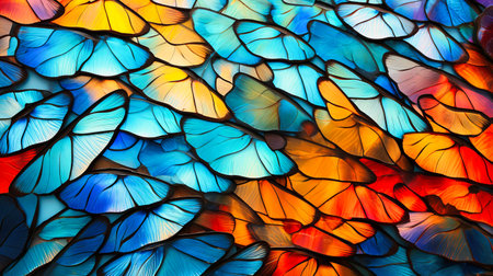 Breathtaking patterns of butterfly wingsの素材