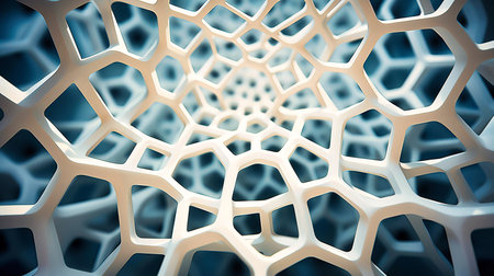 Precise representation of a geometric fractal pattern expanding infinitely,の素材