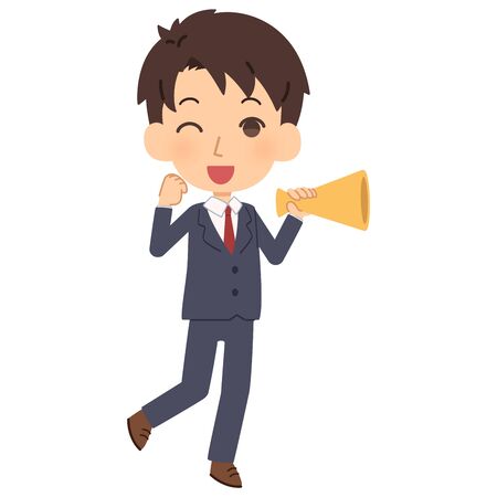 Business people who supportのイラスト素材