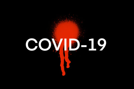 COVID-19  Coronavirus outbreak background conceptの写真素材