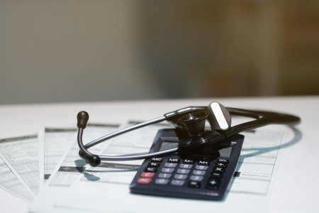 Medical financial background conceptの写真素材