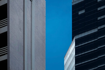 Building and blue sky backgrounds 