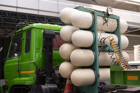 Gas energy for the truckの写真素材