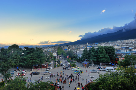 Ancient town at Dali, Chinaのeditorial素材