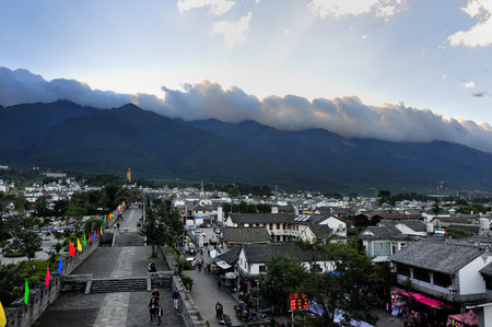 Ancient town at Dali, Chinaのeditorial素材