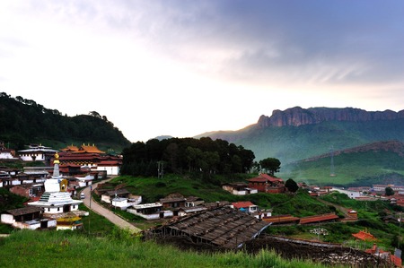 Langmusi sceneryの写真素材