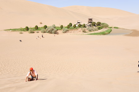 mingsha mountainのeditorial素材