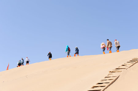 mingsha mountainのeditorial素材