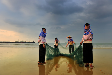 The fishing maidensのeditorial素材