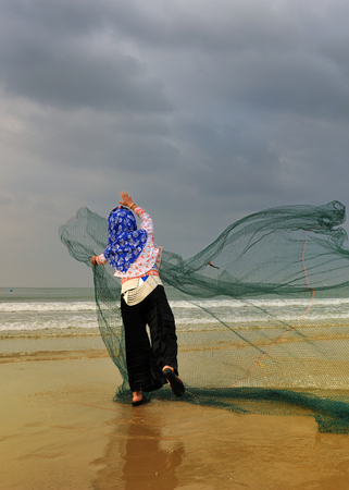 The fishing maidensのeditorial素材