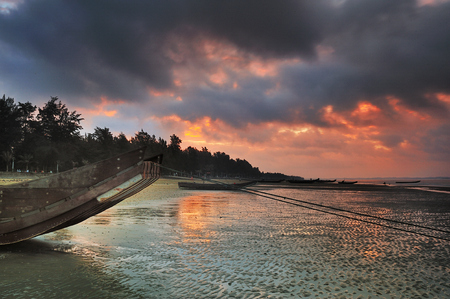 Guangxi Jing Island Gold Beachのeditorial素材