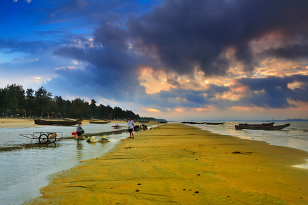 Guangxi Jing Island Beach Sideのeditorial素材