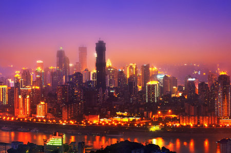 Chongqing nightのeditorial素材