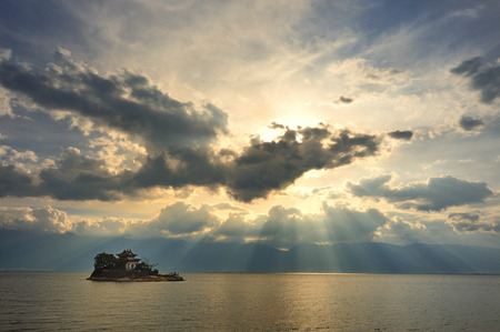 Erhai landscapeのeditorial素材