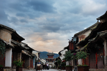 The ancient city of Weishanのeditorial素材