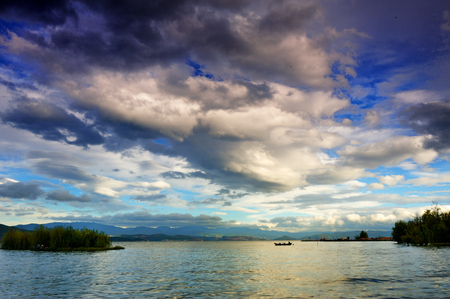 Erhai landscape viewの写真素材