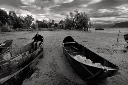 Erhai landscape viewのeditorial素材