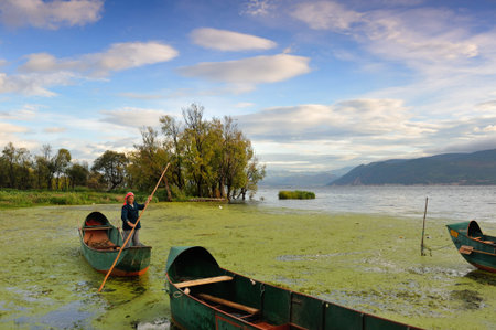 Erhai landscape viewのeditorial素材