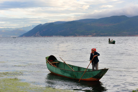 Erhai landscape viewのeditorial素材