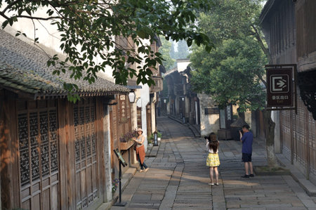 Wuzhen ancient townのeditorial素材