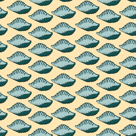 Vector seamless pattern with sea shells. Travel trendy summer texture. The design is ideal for...