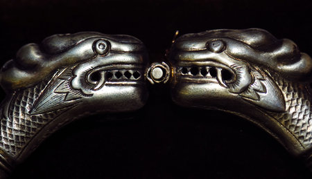 Indonesia: Very old jewel probably in gold の写真素材