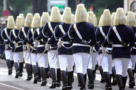 Portugal, Lisbon: Republican Guard ; the famous portuguese guard の写真素材