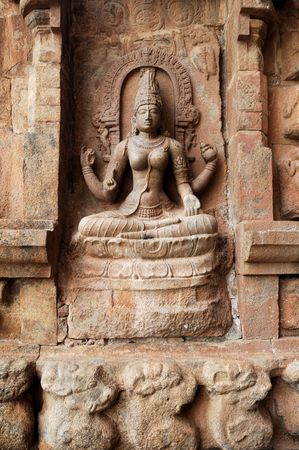 India South-India: Rajendracholan templeの写真素材