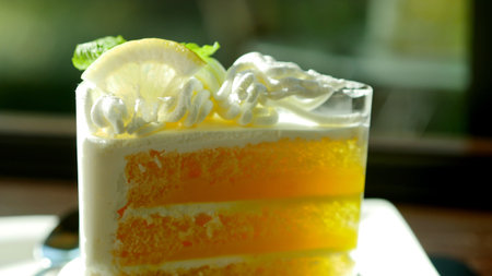 Lemon flavored cake