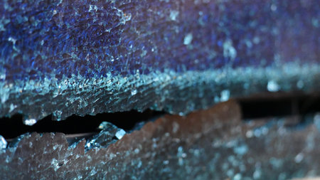 Cracks and cracks of the car glass