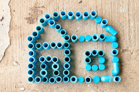 Chiangmai, Thailand,- May 20, 2011:The mini pipe arranged home formのeditorial素材