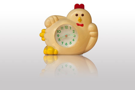 The chiken alarm clock in isolation