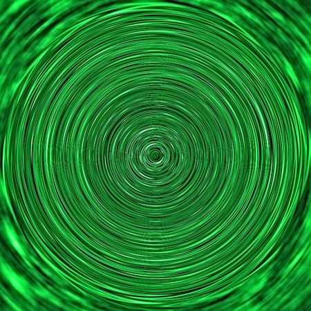The vortex effect in greenの写真素材