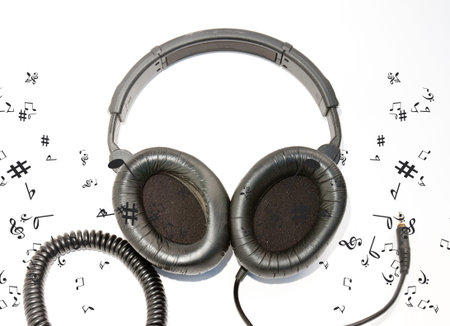 Abstract music background illustration for your designの写真素材