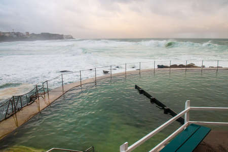 The ocean bath in Sydneyの写真素材