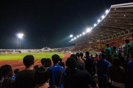 Changmai FC vs Sukhothai F.C.
Thailand Regional League Division 1
Saturday, March 7 2015, the 700th Anniversary Stadium, Changmai, Thailand - The people were supporting for the big match of  Changmai FC vs Sukhothai F.C. with score 2-2のeditorial素材