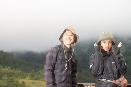 The couple in the rice field, Thailand