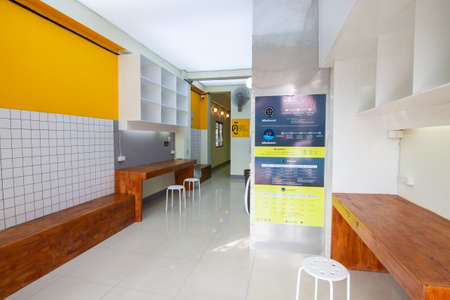 The cafe laudromat in Thailand, Chiang Maiのeditorial素材