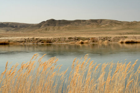 The Ili River (Kazakhstan)の写真素材