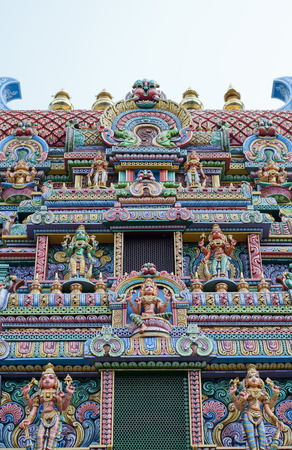 Decoration of Hindu Temple Entry Archの写真素材