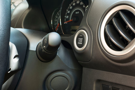 Start and stop button for a modern Eco car