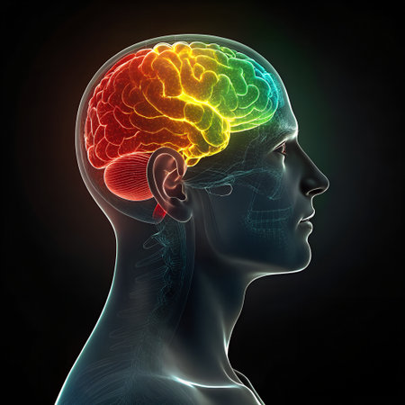 Human Brain Anatomy - 3D Illustration of Human Brain Anatomyの素材