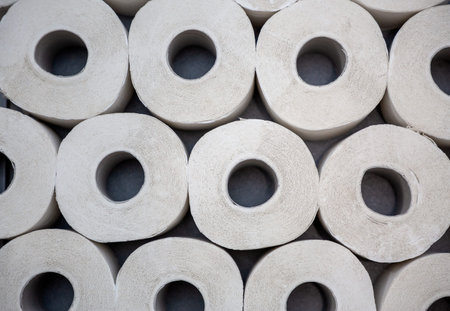 A large white toilet paper roll for use in bathrooms or kitchens, used for cleaning dirt in the...